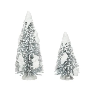 Village Collection Accessories Snow Laden Tree Figurine Set, 5 and 7 Inch, Mu... - Picture 1 of 1