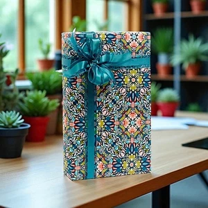 MOSAIC TILE Print Design 24" Gift WRAPPING Paper Choose Length Amount - Picture 1 of 2