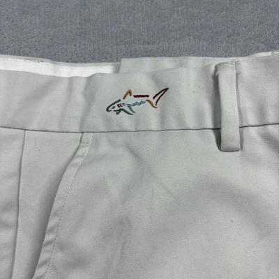 Greg Norman "The Shark" Khaki Tan Golf Shorts | Men's Size 38 Performance - Image 1 of 4