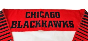 Bufanda de hockey roja y negra de los Chicago Blackhawks de la NHL - Imagen 1 de 5