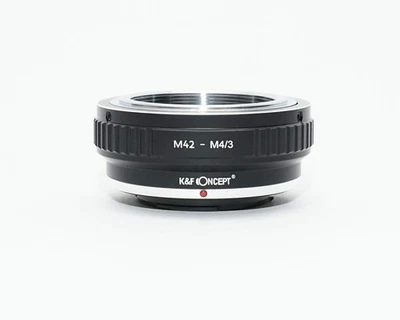 K&F CONCEPT M42 Lens to Micro Four Thirds M4/3 Mount Adapter with Lens Cloth (M4 - Image 1 of 4