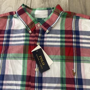 Polo Ralph Lauren Hemd Herren 3XLT kariert Kurzarm Knopfleiste bunt Neu mit Etikett - Bild 1 von 5