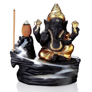 Handmade Ceramic Incense Holder, Backflow Incense Burner Figurine Incense Con... - Picture 1 of 7
