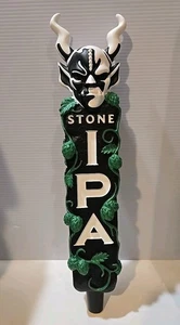 Stone Brewing Company IPA Black Green Premium Figural Beer Tap Handle Tall 12" - Photo 1 sur 10