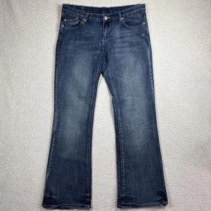 Vtg Y2k Victoria Beckham Rock & Republic Blue Denim Flare Jeans Women’s Size 30 - Picture 1 of 13