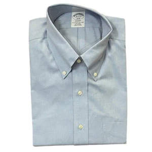 Camisa de vestir polo Brooks Brothers Regent azul original para hombre talla 16,5 32/33 NUEVA - Imagen 1 de 7