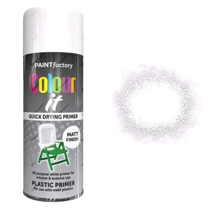 Plastic Primer Quick Drying Spray Paint - Paint Factory - 400ml All Purpose  - Image 1 of 1