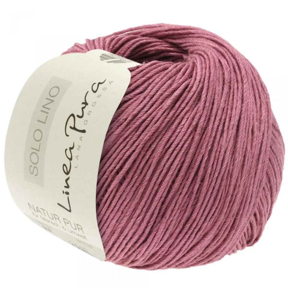 Wolle Kreativ! Lana Grossa - Solo Lino - Fb. 35 erika 50 g - Bild 1 von 1