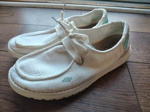 Scarpe slip on casual da donna Hey Dude Wendy Flora Lily bianche taglia 8 - Foto 1 di 8