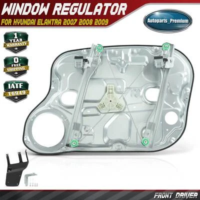 Regulador de ventana eléctrica del conductor delantero con panel para Hyundai Elantra 2007 2008 2009 Foto 1 de 4