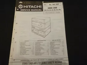 Original Service Manual Schaltplan Hitachi HRD 300 - Photo 1/1