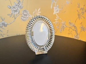 Crystal Photo Frame D'arques 'canisy' Oval Shaped, 24% Lead J.G. Durand - Picture 1 of 16