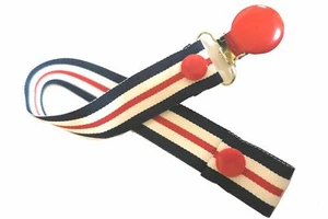 Pretty Paci Pacifier Clip, Nautical - Picture 1 of 2