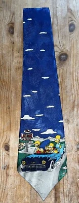 Corbata vintage Y2K Simpsons novedad, Matt Groening - Hecha en Reino Unido Foto 1 de 4