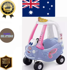 Little Tikes Fairy Cozy Coupe Car - Ride-On with Real Working Horn, Clicking Ign - Picture 1 of 6