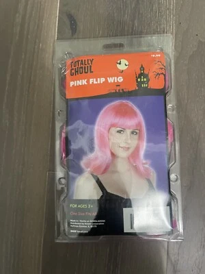 Totally Ghoul Pink Flip Wig - Image 1 of 2