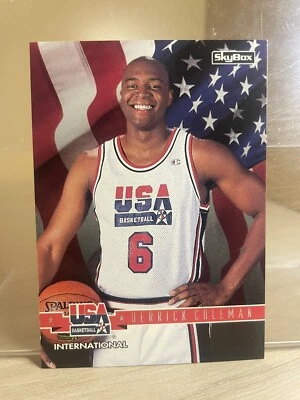1994 Skybox USA Basketball International Derrick Coleman 37 New York Nets NBA - Image 1 of 2