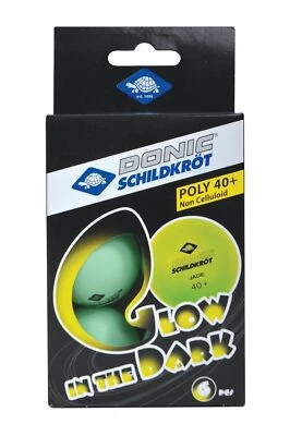 Donic-Schildkröt Tischtennisbälle Glow in the dark 6 Stück, Tischtennis TT