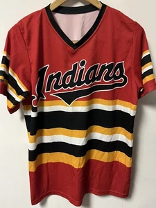 Men’s Sportzone Indians Baseball Softball Jersey Graphic Print Size S - Picture 1 of 7