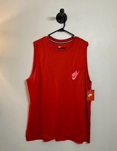 Nike Women’s Sleeveless Muscle Tank, Size XL, Red & Pink - Picture 1 of 3