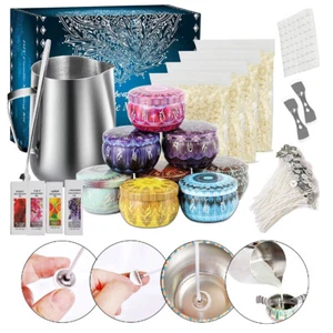 122PCS Candle Making Kit DIY Candles Craft Tool Set Pouring Pot Wicks Wax Gift - Picture 1 of 8