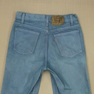 Levi's 718 Jeans Boy's Size 26 X 28 Student Vintage 70s - 80s Light Wash Denim - Picture 1 of 8