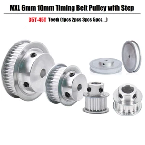 MXL Timing Belt Pulley 35T-45T Synchronous Wheel For 6mm 10mm Width Belts 3D/CNC - Picture 1 of 6