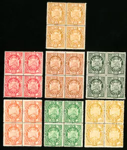 Bolivia Stamps # 40-6 VF Cardboard Proof Blocks of 4 - Picture 1 of 1