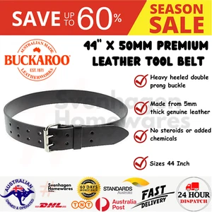 Title here Buckaroo 44" x 50mm Premium Leather Tool Belt - Picture 1 of 4