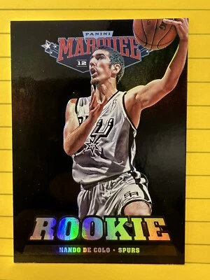 2012-13 Panini Marquee Nando De Colo #291 Rookie RC San Antonio Spurs Thick Nba - Image 1 of 3