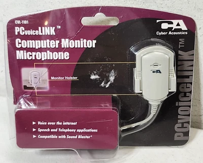 PCvoiceLINK, Cyber Acoustics, CVL 1101, computer microphone for voice - Image 1 of 4