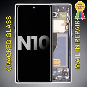 Samsung Galaxy Note 10 schermo incrinato riparazione vetro anteriore posta in servizio - Foto 1 di 4