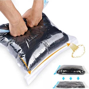 Compression Bags for Travel - Travel Essentials - 12 Pack Space Saver Bags - No - Picture 1 of 7