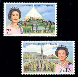 Isle of Man: 1979 Visit of Queen Elizabeth II to Tynwald (154-155) MNH - Picture 1 of 1