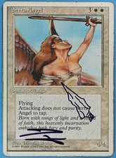 Serra Angel 4th Edition PLD Artist Signed Altered CARD (sa5911) ABUGames