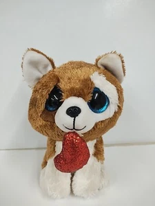 Beanie Boos Ty ~ Smootches * 2018 * Dog Blue Glitter Eyes RETIRED  - Picture 1 of 6