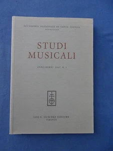 MUSICA-STUDI MUSICALI-ACCADEMIA SANTA CECILIA-N.1 DEL 2007-OLSCHKI-FIRENZE - Picture 1 of 2