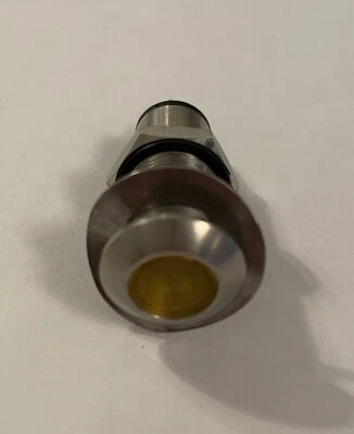 Montaje en panel de luz indicadora ámbar MARL 12VDC  Foto 1 de 2