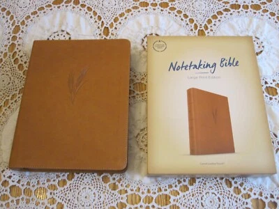 CSB NOTETAKING BIBLE Camel LeatherTouch Large Print Edition Holman NEW IN BOX - Image 1 of 4