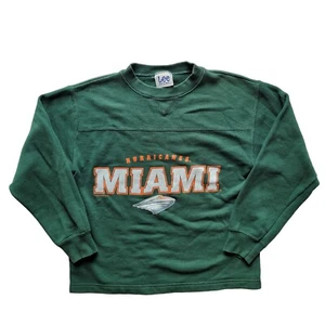 Vintage University of Miami Hurricanes Sweatshirt Lee Sport Youth Sz Med (10-12) - Picture 1 of 4