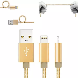 1m for Apple iPhone 7 8 X XR XS 11 12 Pro Max iPad Nylon Data Charger Cable Cord - Picture 1 of 5
