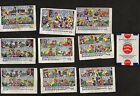 9 different 1930/1940 Fleer Double Bubble comic inserts + wrapper