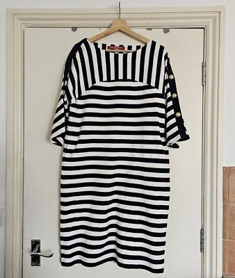 Платье Marina Sport от Marina Rinaldi джерси в полоску размер S классическое повседневное  - Изображение 1 из 4