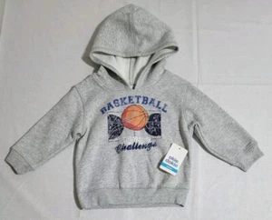 Okie Dokie Infant Toddler Size 18 Months Basketball Hoops Hoodie Sweatshirt New - Picture 1 of 12
