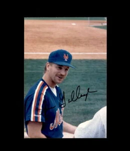 Dave Gallagher Signed 1990's 3x5 Original Photograph New York Mets Autograph - Picture 1 of 2