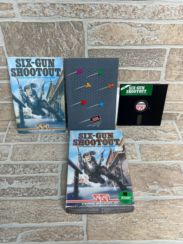 Six Gun Shootout - Vintage 1985 48k Atari Home Computers Floppy - Image 1 of 4