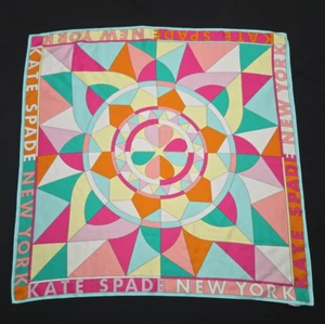 Kate Spade Geo Sun Geometric design Bold Coloured Silk Scarf 76 cm - Bild 1 von 9