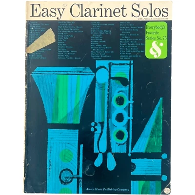 Vintage 1950 Easy Clarinet Solos – Amsco Music Co. Piano Accompaniment - Image 1 of 4