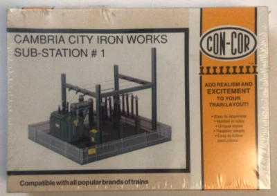 Con-Cor Cambria City Iron Works Sub Station #1 Kit (HO Scale, 9060) - Image 1 of 3