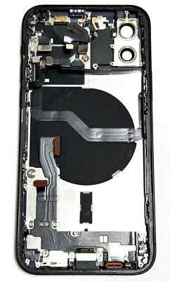 Apple iPhone 12 6.1" 2020 Black Rear Back Case Frame Great Glass OEM Grade A- - Image 1 of 4